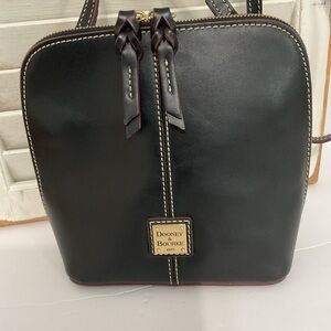 Dooney & Bourke Black Leather Crossbody Bag Trixie